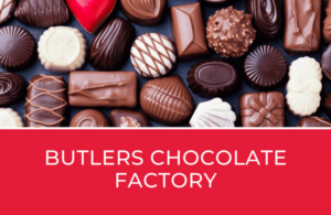 Flyer of butlers chocolate factory