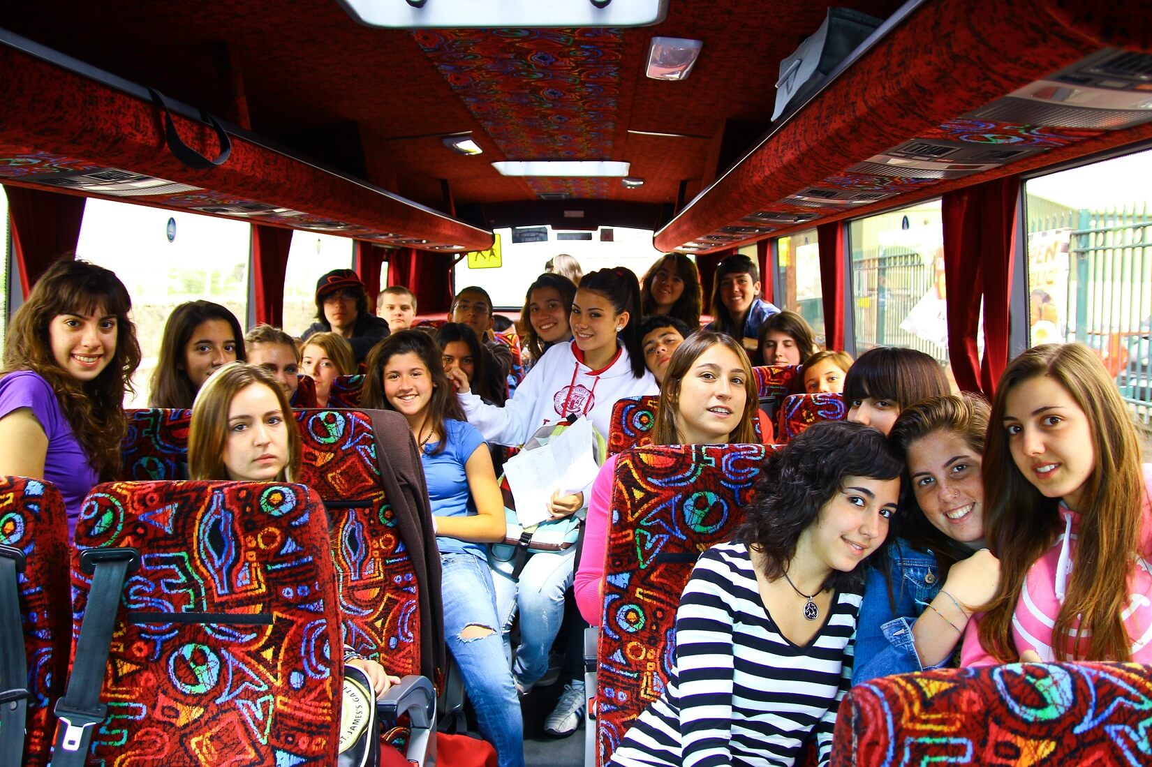 Atlas students on the bus