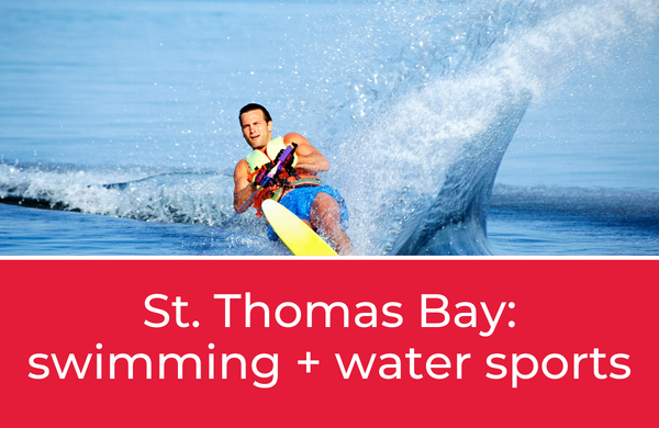 St. Thomas Bay swimming + water sports