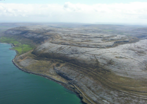 Stunning shot of The Burren from above