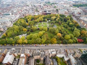 St Stephen's green Park view from above