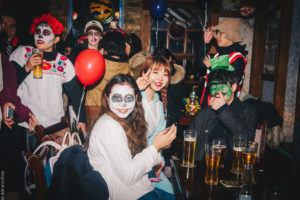 Atlas students attending Halloween annual party in Dublin