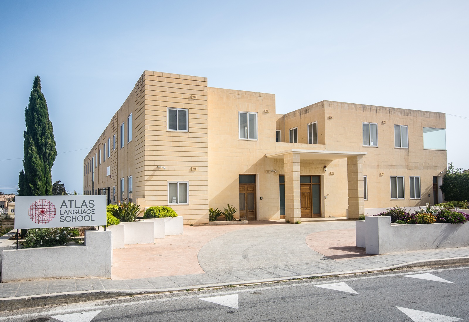 Atlas Languge School new building near St Julian's Malta