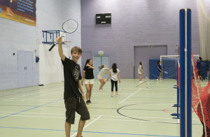 Atlas students playing indoor sport activities on the Junior programme in Chichester