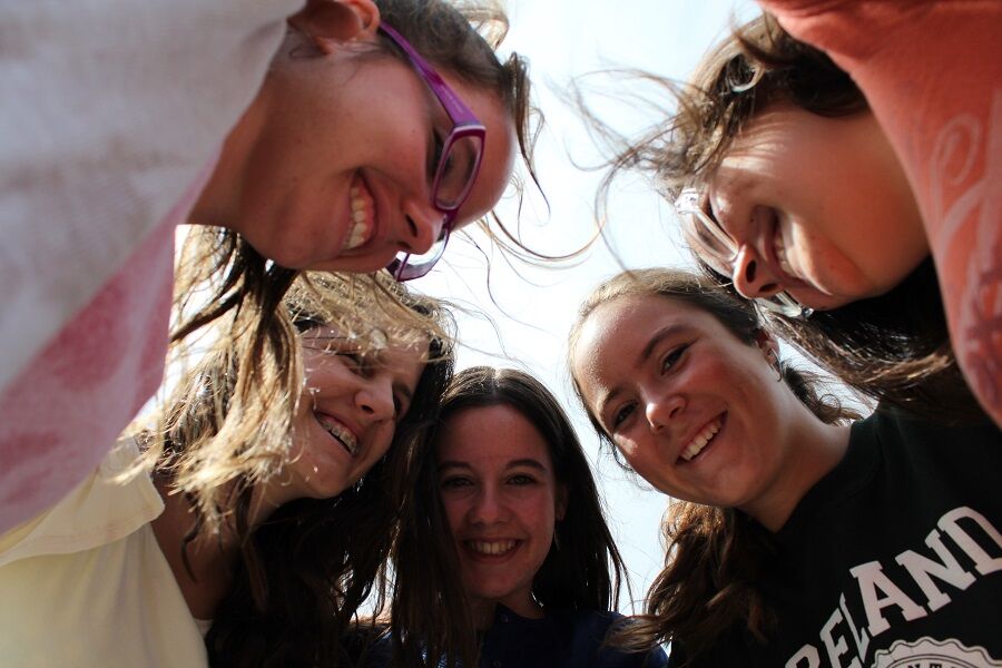 Atlas Junior students together on a summer programme