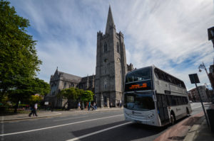 Beautiful evening view of St Patricks Cathedral Dublin