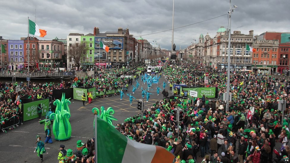 St Patrick’s Day parade in Dublin