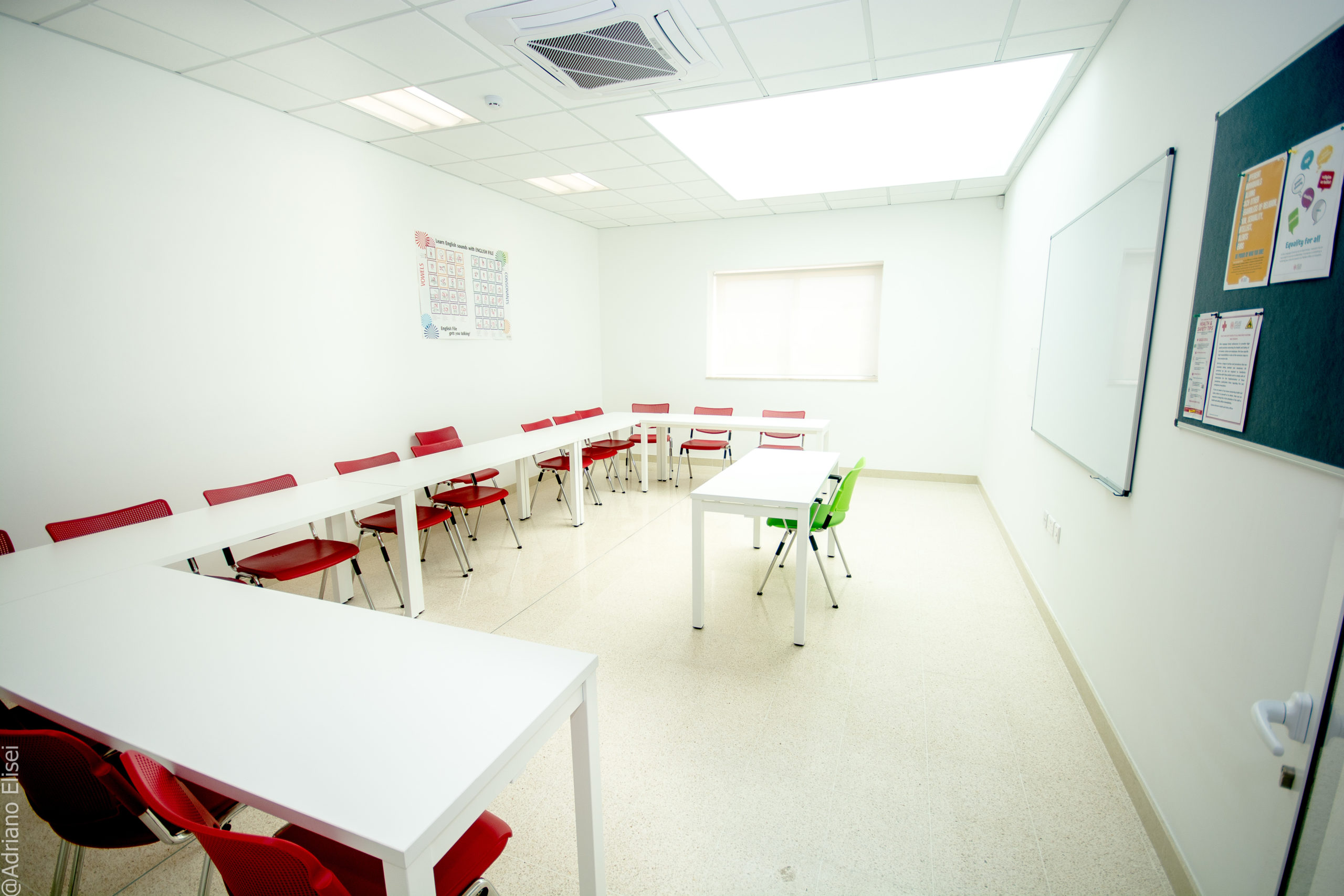 Spacious Classroom in Atlas Language School Malta