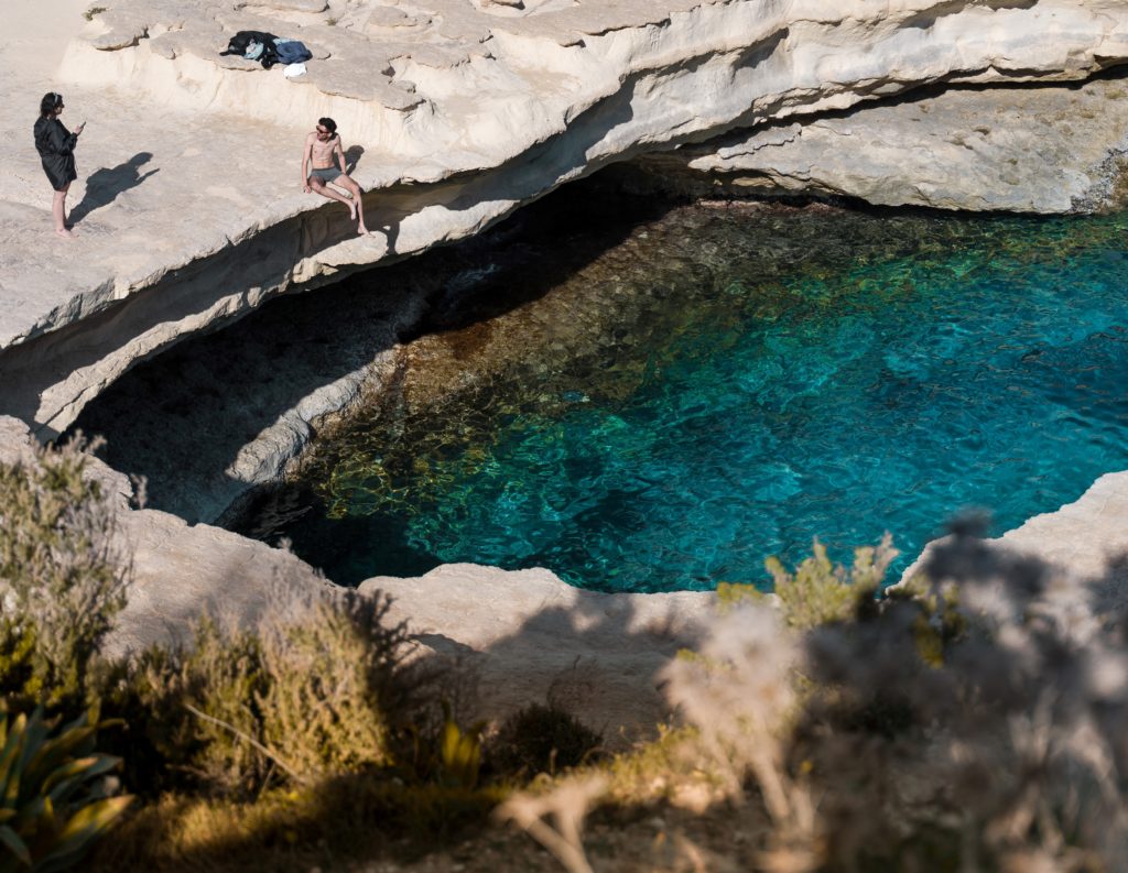 saint peter's pool malta beach lagoon malta must see place