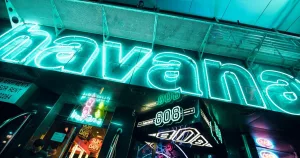 Havana nightclub in malta neon entrance
