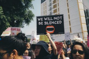 Women march