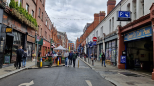 Drury Street in Dublin on Sunday afternoon