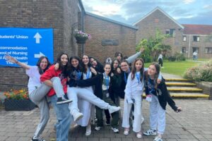 Group of students having fun at Atlas Junior Chichester summer programme