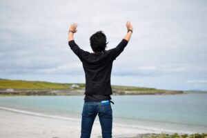 Student on a trip to the Aran Islands as part of the Atlas Junior Clare summer program.