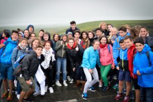 Students visiting Cliffs of Moher as part of the Atlas Junior Clare programme.