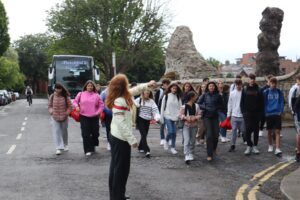 Arrival Bus of Atlas Junior at School