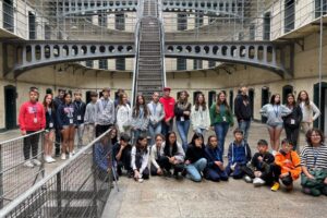 Atlas Junior Dublin students visiting the Kilmainham Gaol.