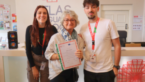 Erasmus+ participant of General English Training graduating