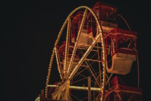 Ferris wheel at night