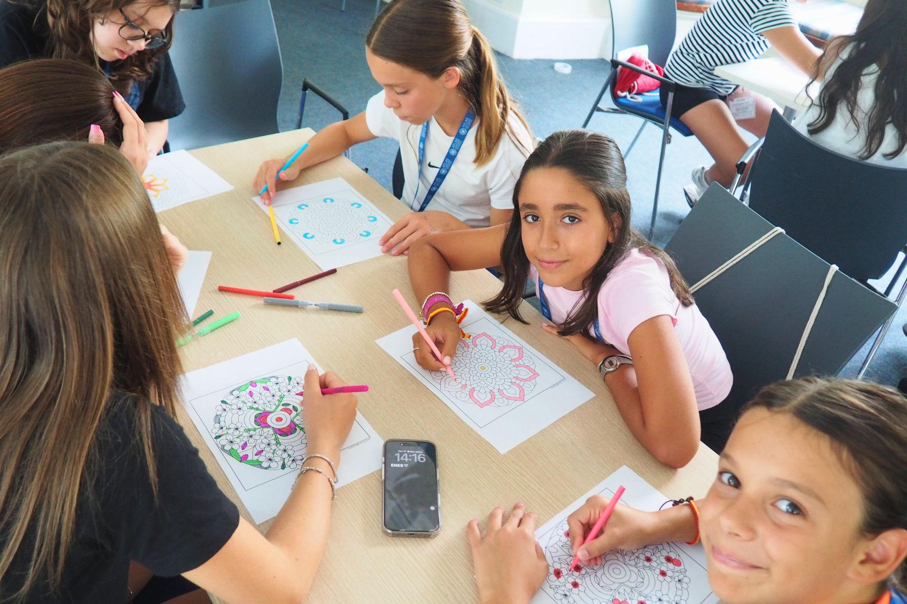 Atlas Junior Clare students working on an arts project