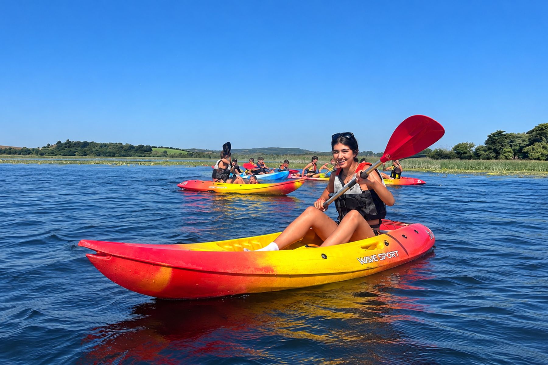 Atlas Junior Clare student kayaking